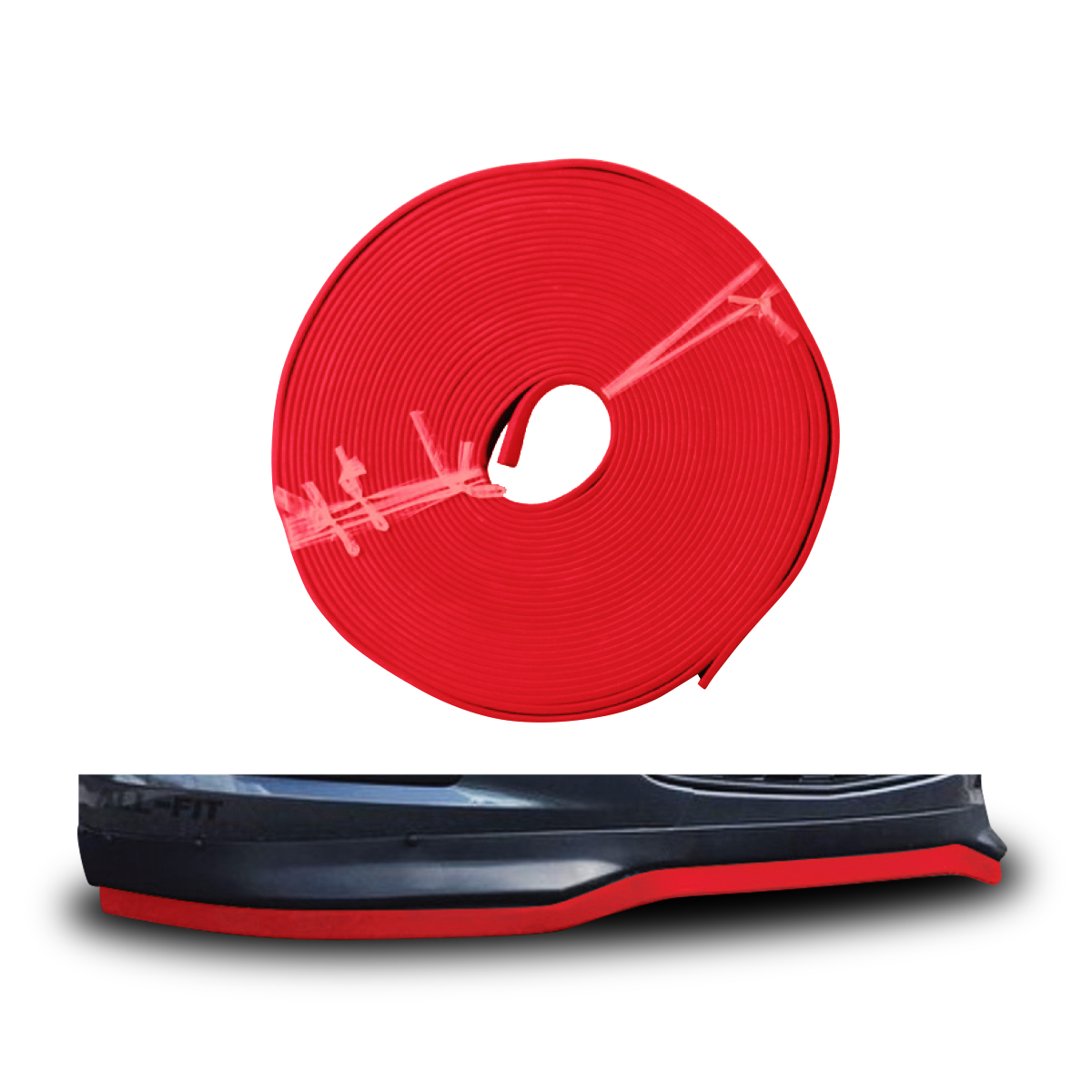 5.5CM LIP RED FOAM 25M ROLL