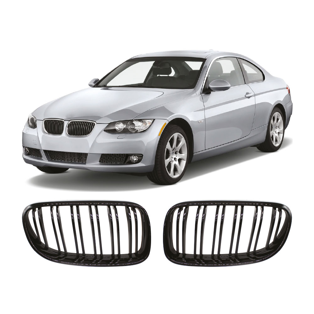 BMW-E92-3-SERIES-COUPE-M4-STYLE-KIDNEY-GRILLS-NO-LOGO-BMWE92GM4