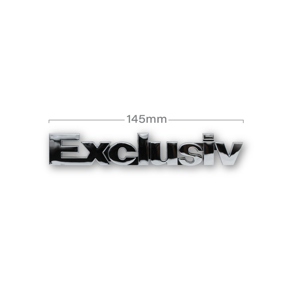EXCLUSIV-MEDIUM-LETTERING-STICK-ON-CHROME-145MM-CHR-EXCLUSIVEM