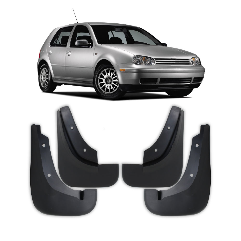 GOLF 4 + JETTA 4 SHORT MUDFLAPS 4 PIECE SET-MFVWG4