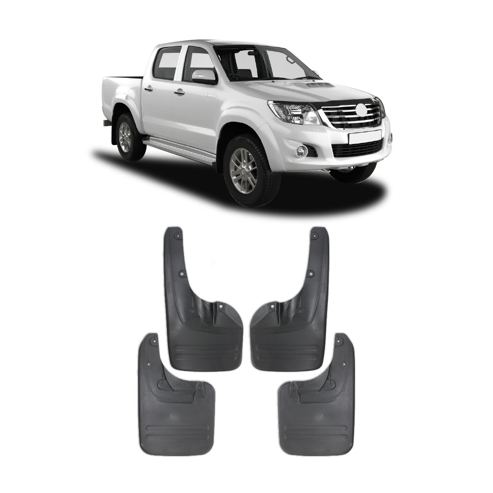 HILUX 2012+ D4D 4X2 STANDARD BODY MUDFLAPS 4 PIECE SET-MFTOYB2112A