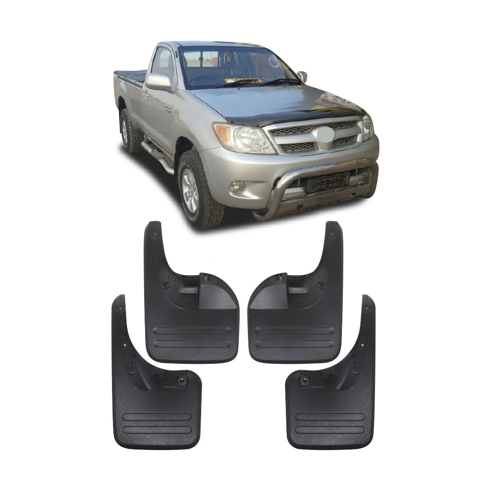 HILUX D4D 2005-2011 4X2 MUDFLAPS 4 PIECE SET-MFTOYB2105