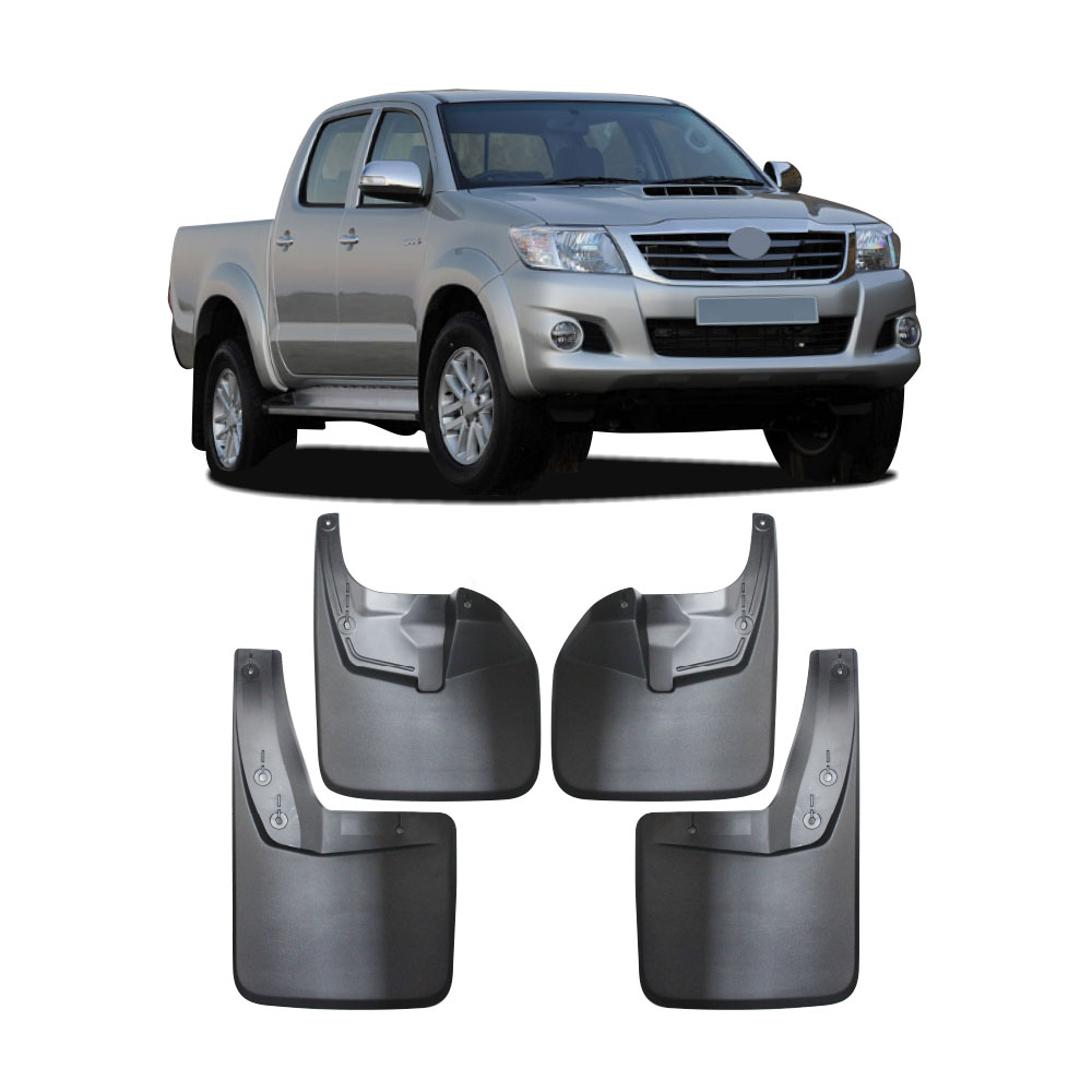 HILUX D4D 2012+ 4X2 RAISED BODY MUDFLAPS 4 PIECE SET-MFTOYB2112