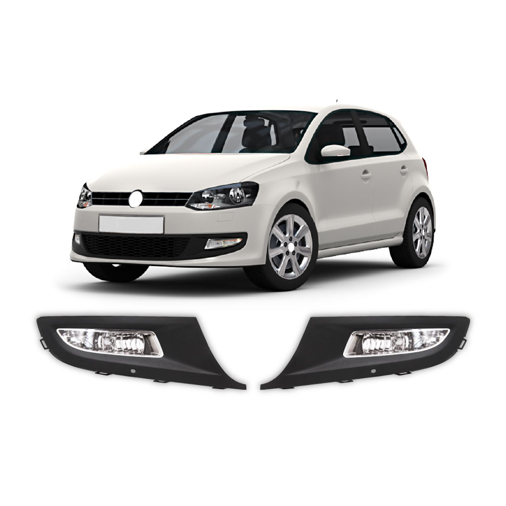 POLO 6 2010+ CRYSTAL FOG LIGHTS WITH HOLDERS-SLPOLOMK4