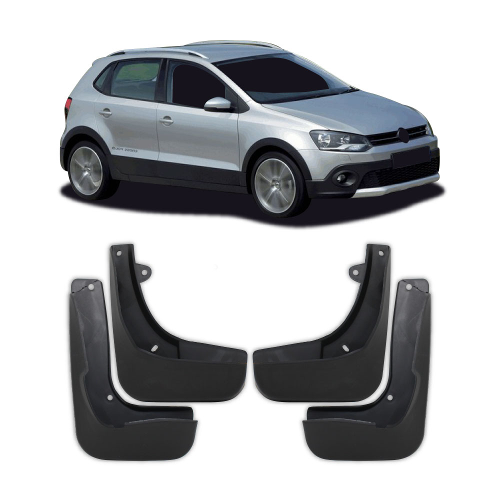 POLO 6 MK4 CROSS MUDFLAPS 4 PIECE SET-MFVWP04CROSS