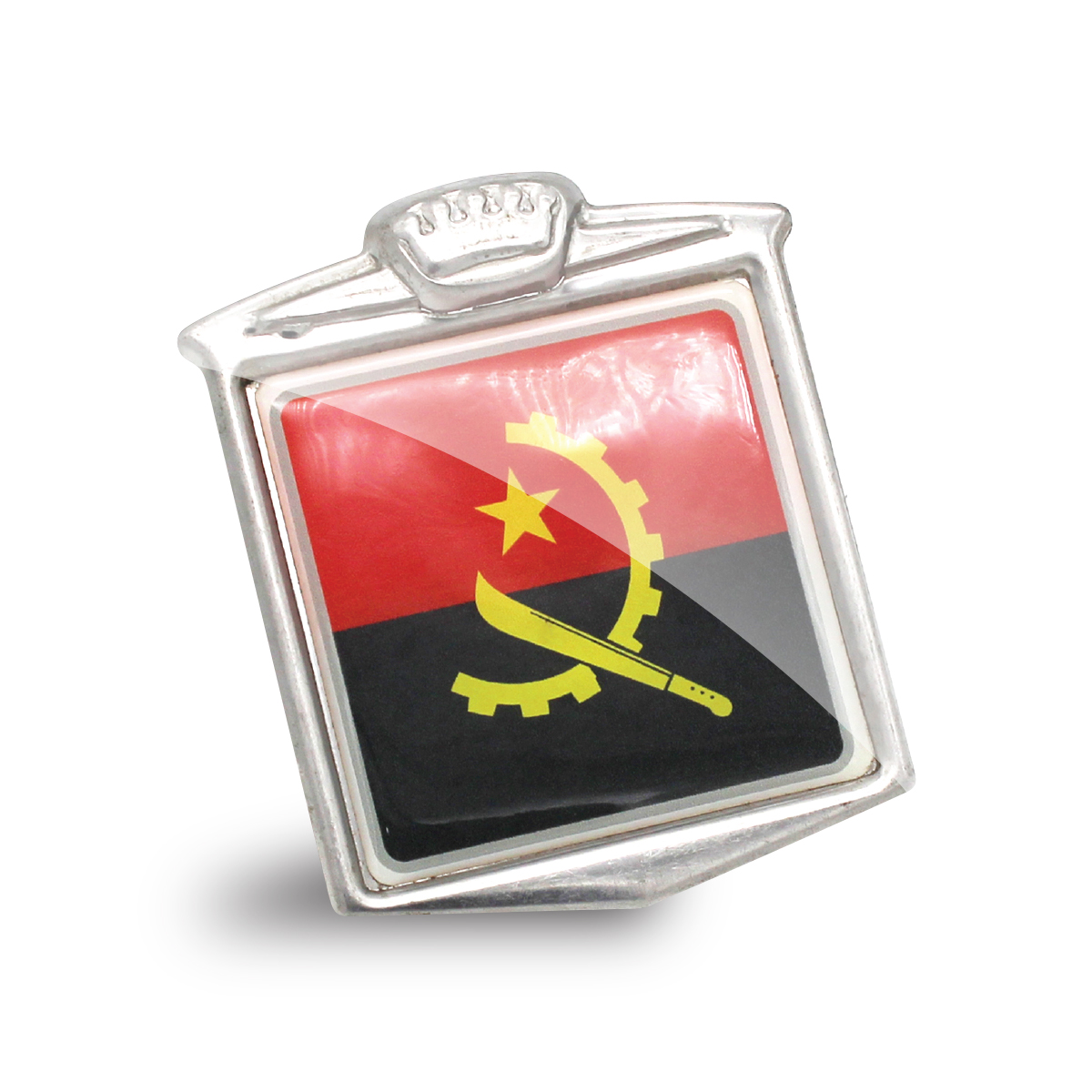 ANGOLA FLAG GRILL BADGE