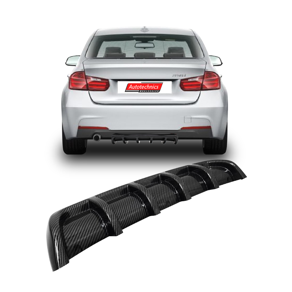 BMW STYLE UNIVERSAL GLOSS CARBON REAR DIFFUSERS-TM1552DIFFS