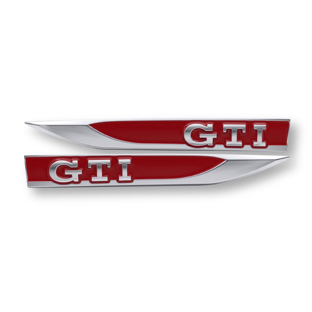 GOLF 7 GTI FENDER ARROWS CHROME WITH RED-CHR-GTABR