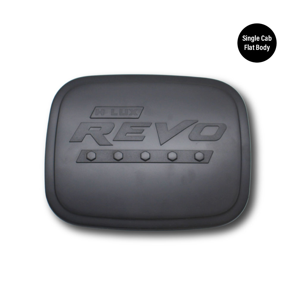 HILUX REVO 2016+ LOW SPEC 2 DOOR PETROL FLAP COVER BLACK-D9-RHL02BB