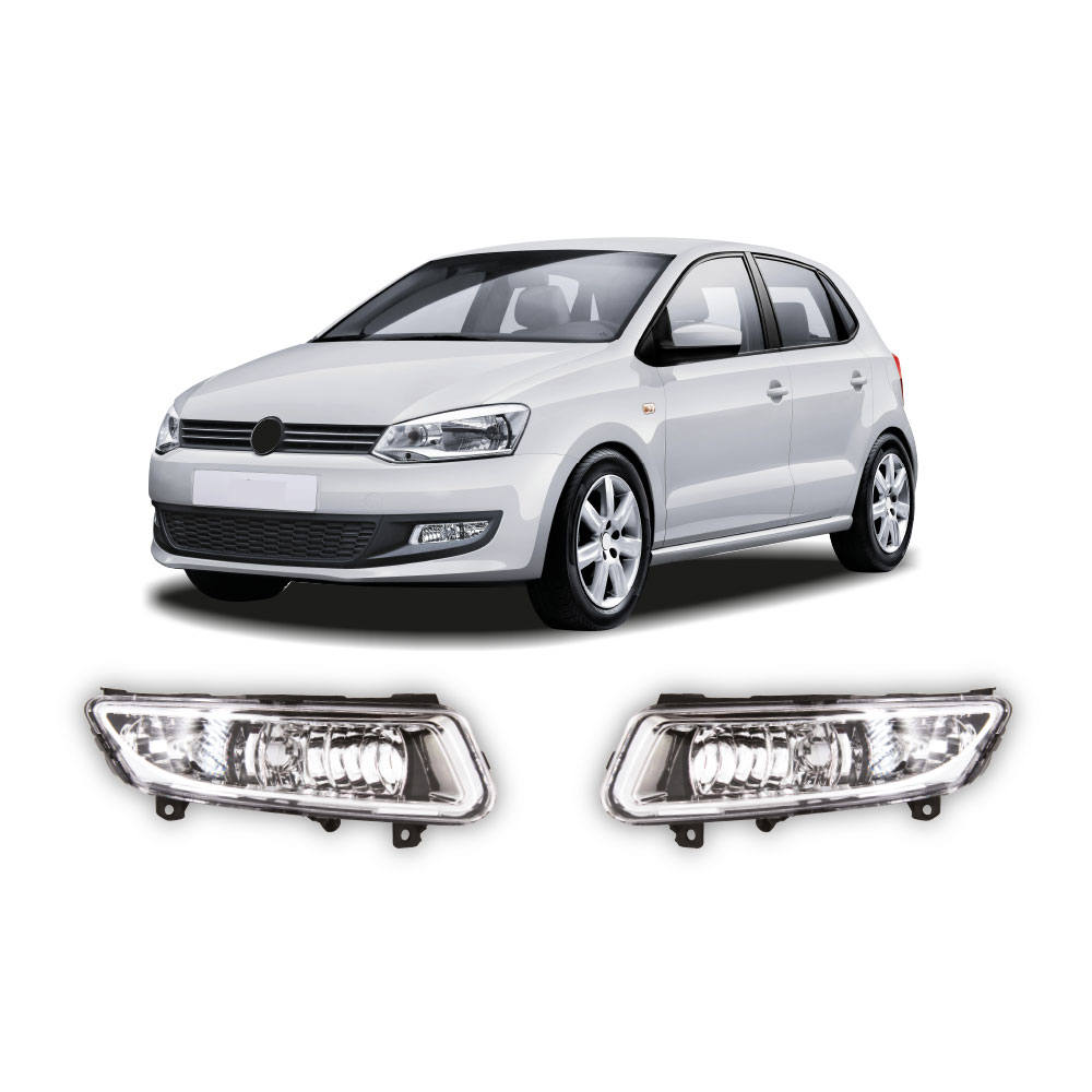 POLO 6 2010+ CRYSTAL FOG LIGHTS ONLY 2 PIECE SET-SLPOLOMK4CQT