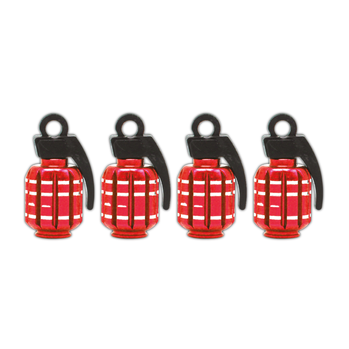 RED GRENADE VALVE CAPS