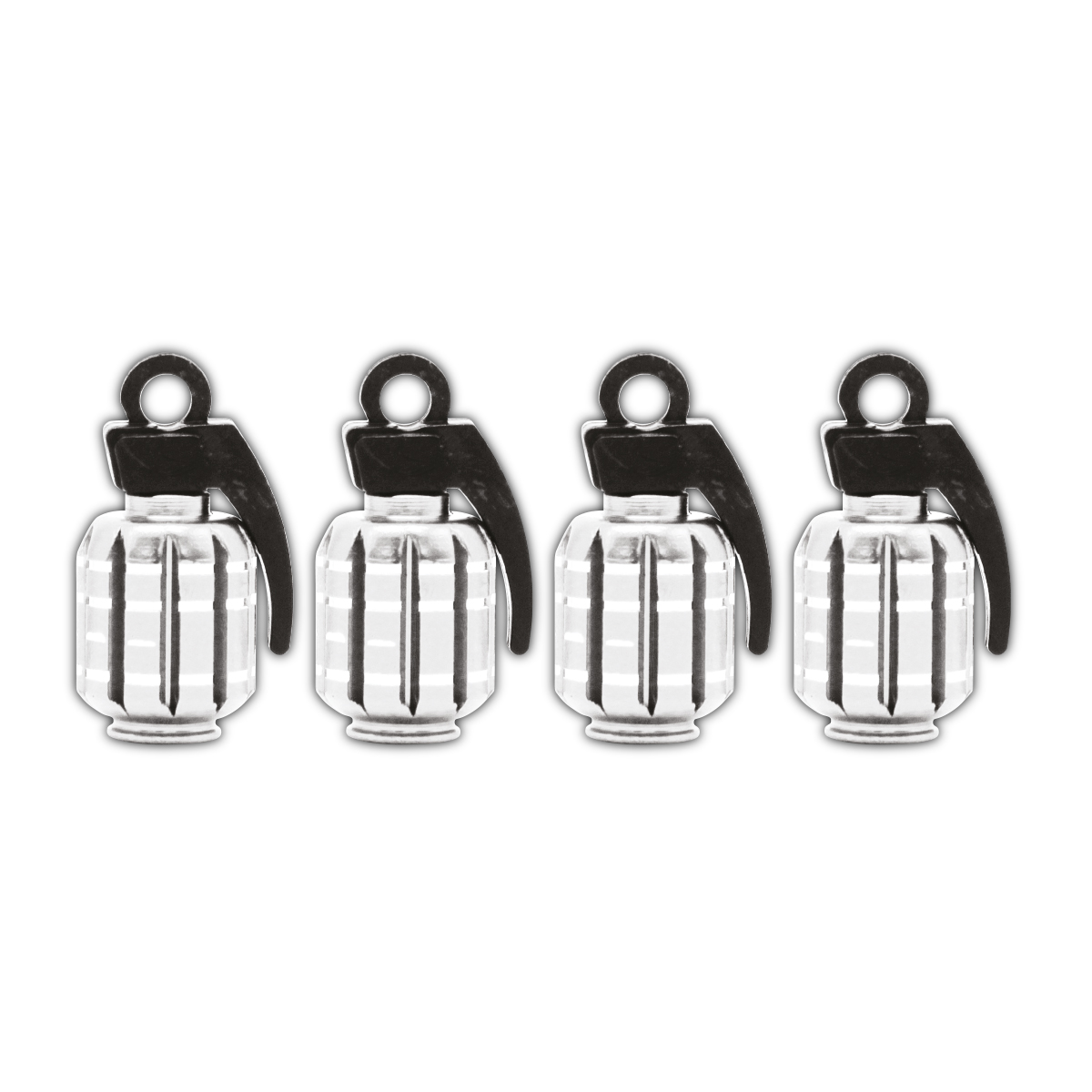 SILVER GRENADE VALVE CAPS