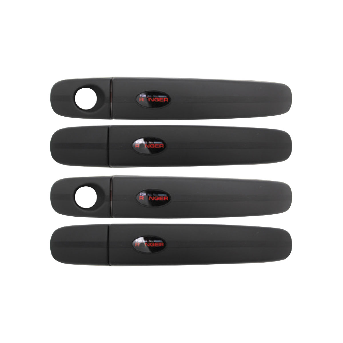 SUITABLE TO FIT RANGER-BLACK-WITH-RED-DOOR-HANDLE-COVERS-D9-FD04B
