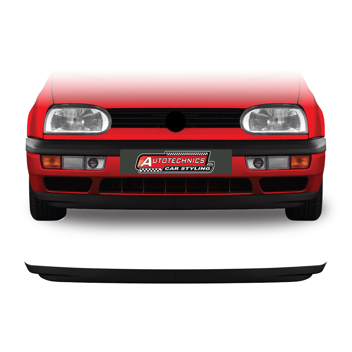 VW GOLF 3 GTI FRONT LIP BLACK-PFSP3