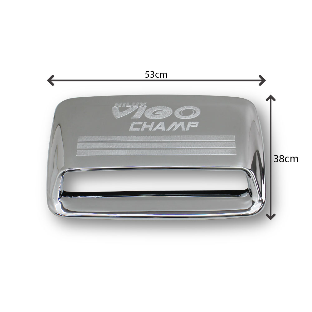 HILUX 2004-2014 BIG BONNET VENT CHROME-D9-HL05C17