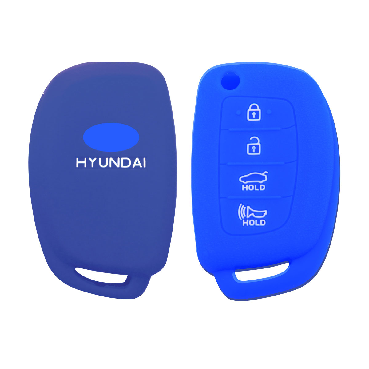 HYUNDAI 4 BUTTON BLUE KEY FOB CASE NO LOGO-KEYPOUCHHYNEW4