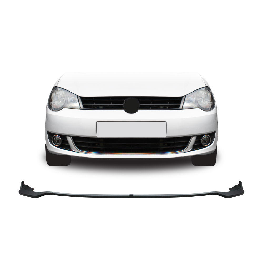 POLO VIVO MAXTON 3 PIECE FRONT LIP SPOILER GLOSS BLACK-PFSP91GB