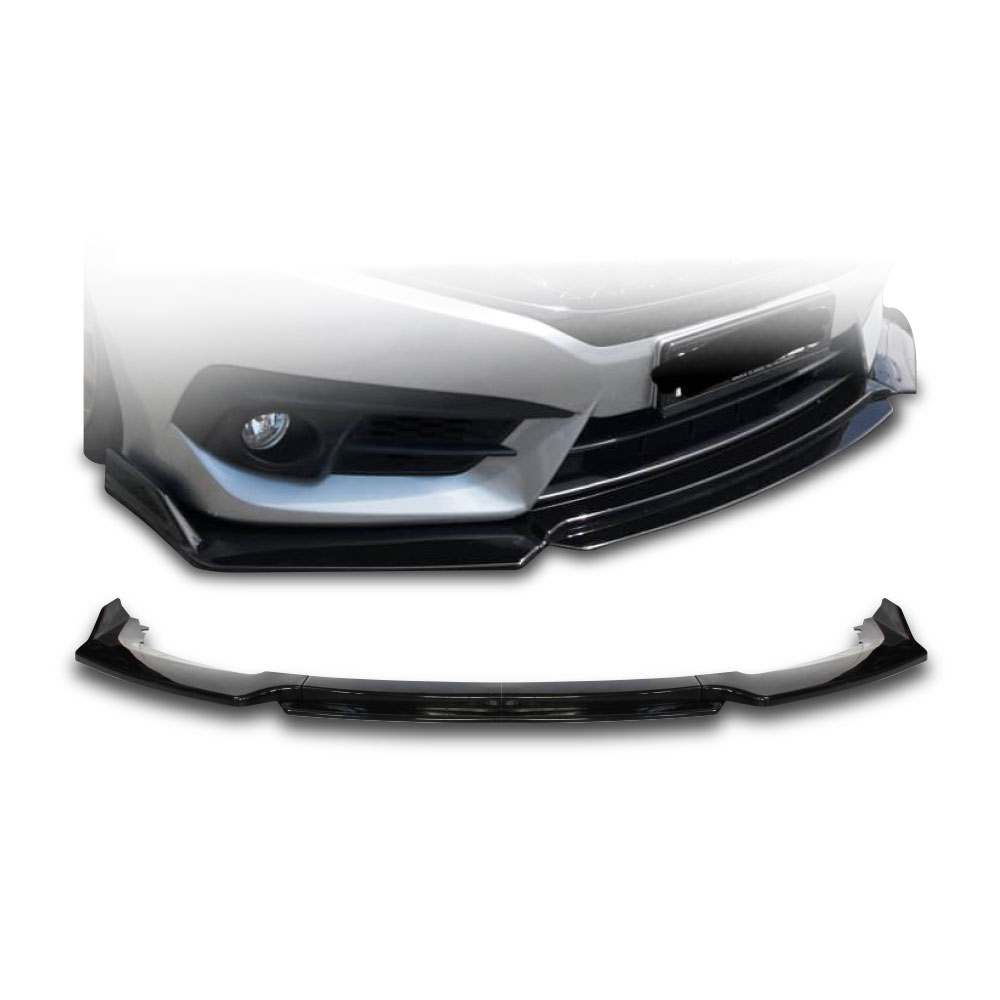 UNIVERSAL FRONT SPOILER SMALL LIP 4 PIECE GLOSS BLACK-PFSPUNIV3