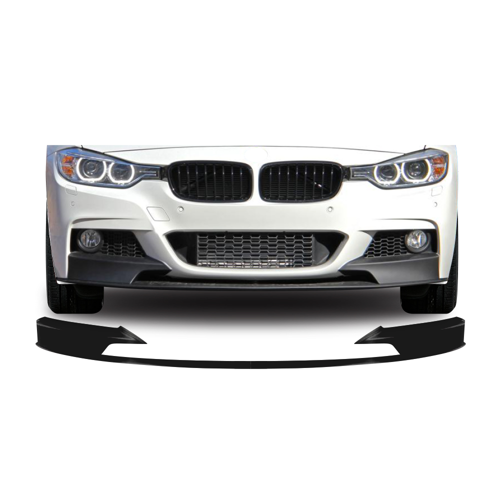 BMW F30 SPORT MTEK 3 PC FRONT LIP MATT BLACK-BMWF30FRSPCH