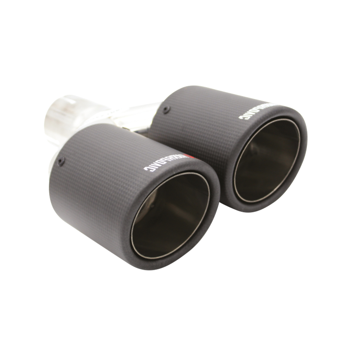 AKRGEN1DBL-AKROPOVIC GEN 1 DOUBLE EXHAUST TIP 57MM-89MM