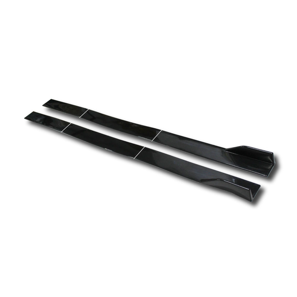 UNIVERSAL SIDE SKIRT 6 PIECE ADJUSTABLE 2.1M GLOSS BLACK-SIDESKIRT6PC