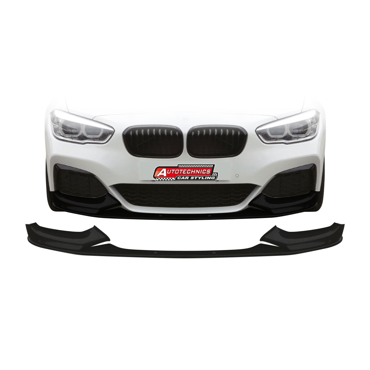 BMW-F20-2015-FRONT-LIP-SPOILER-3-PIECE-MATT-BLACK-NO-LOGO-BMWF20FSP3DMB