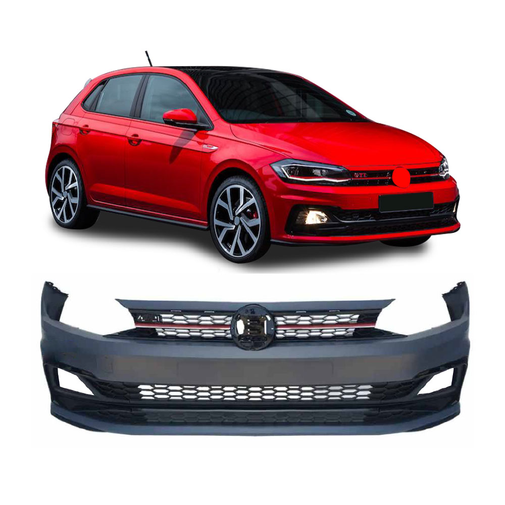 POLO 8 2018+ AW GTI FRONT BUMPER + FOGS NO PDC HOLES-BUMPERPOLOMK8