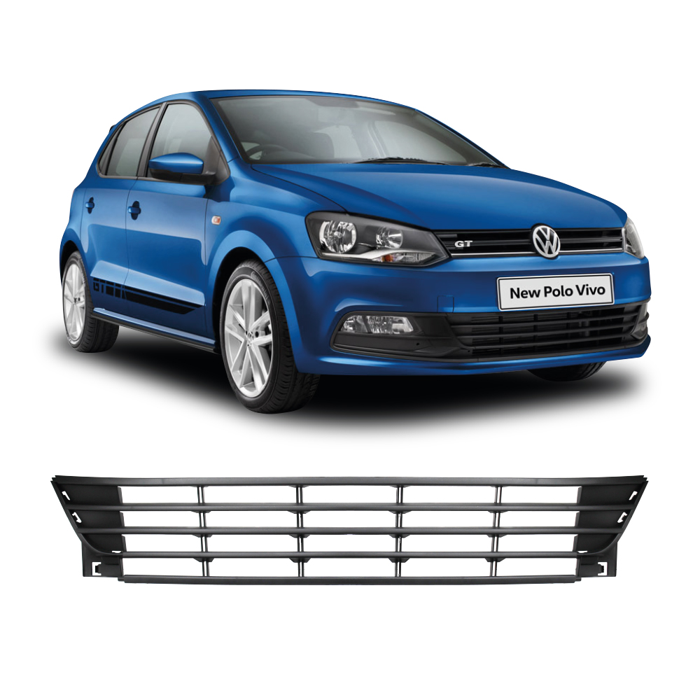 VW POLO VIVO 2018+ BUMPER CENTER GRILL ONLY-SLPOLOFL18BG