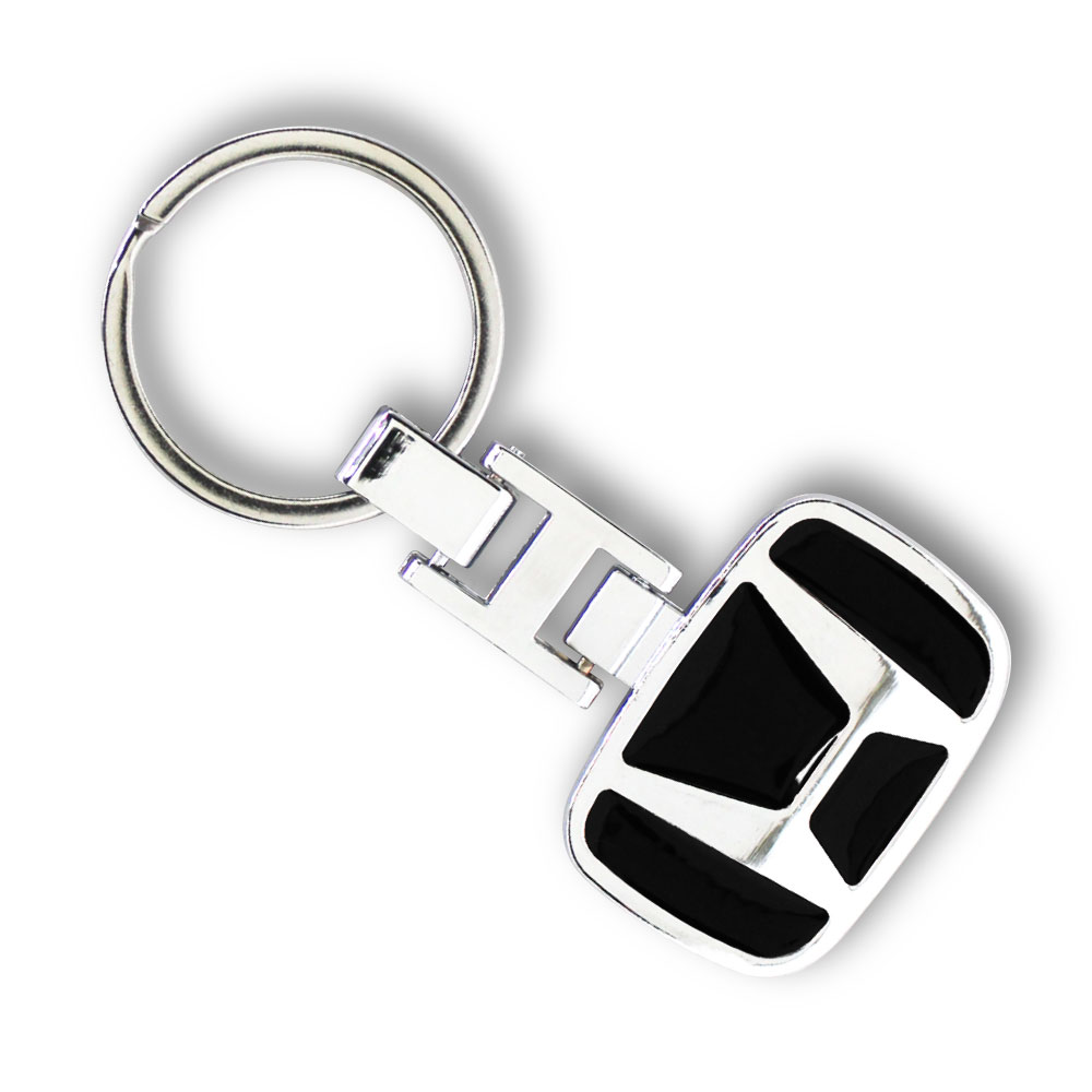 HONDA METAL SWATCH KEY RING BLACK-KEY1HONB