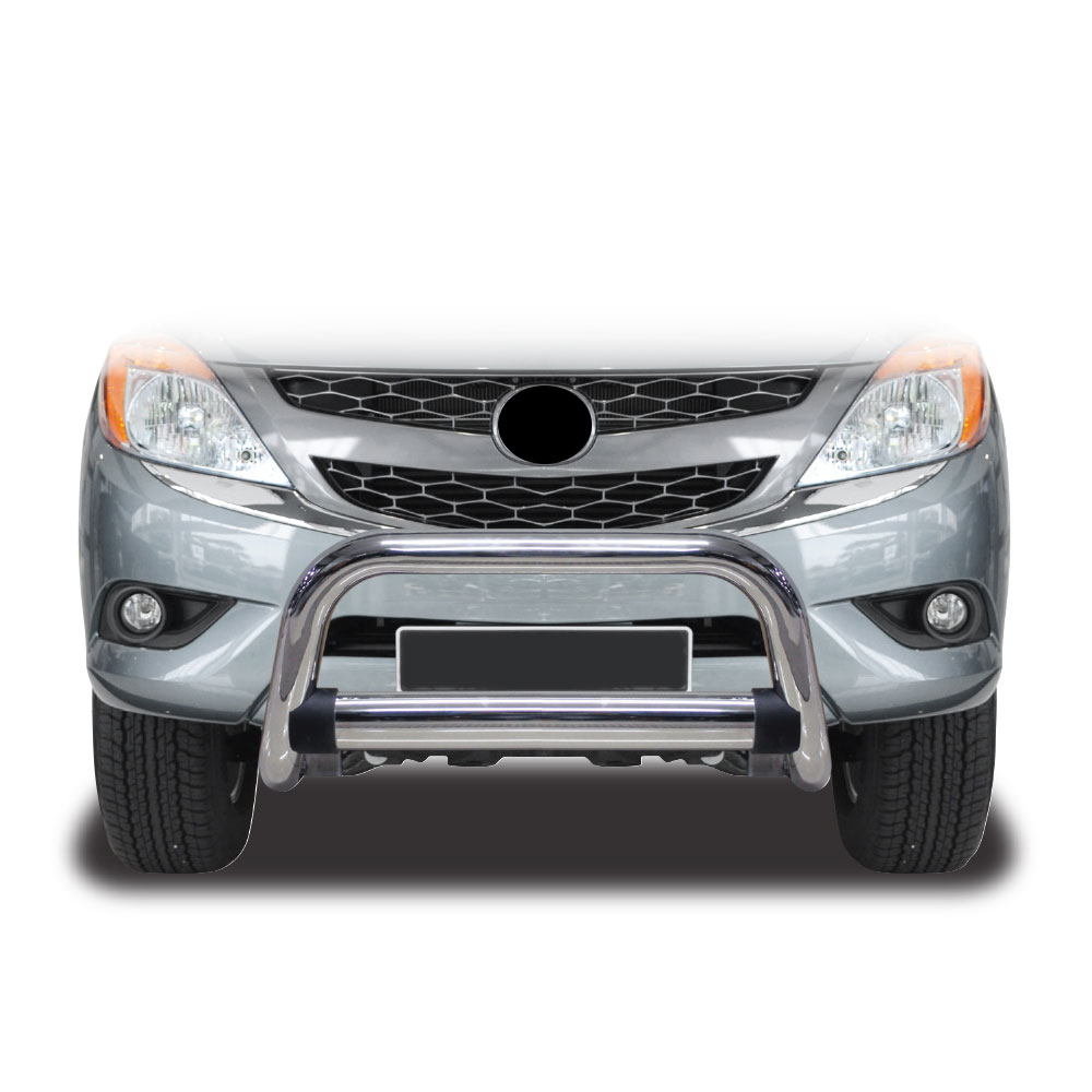 MAZDA BT50 2012+ 3 INCH CHROME NUDGE BAR-NBBKFD12