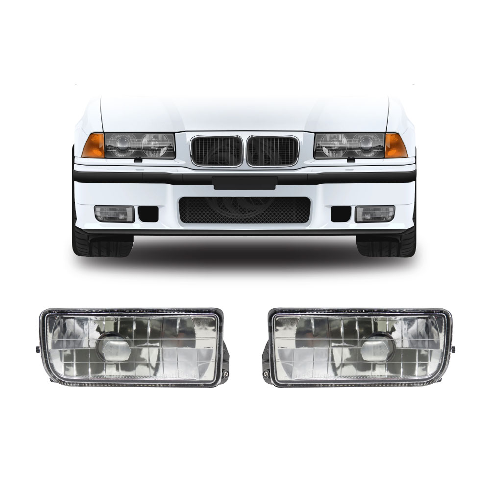 BMW E36 CRYSTAL FOG LIGHTS 2 PIECE SET-SLBME36SCH
