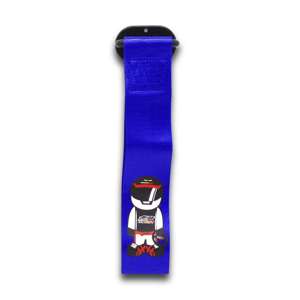 MUGEN STIG BLUE STICK ON TOW STRAP-TOWBELTOMP