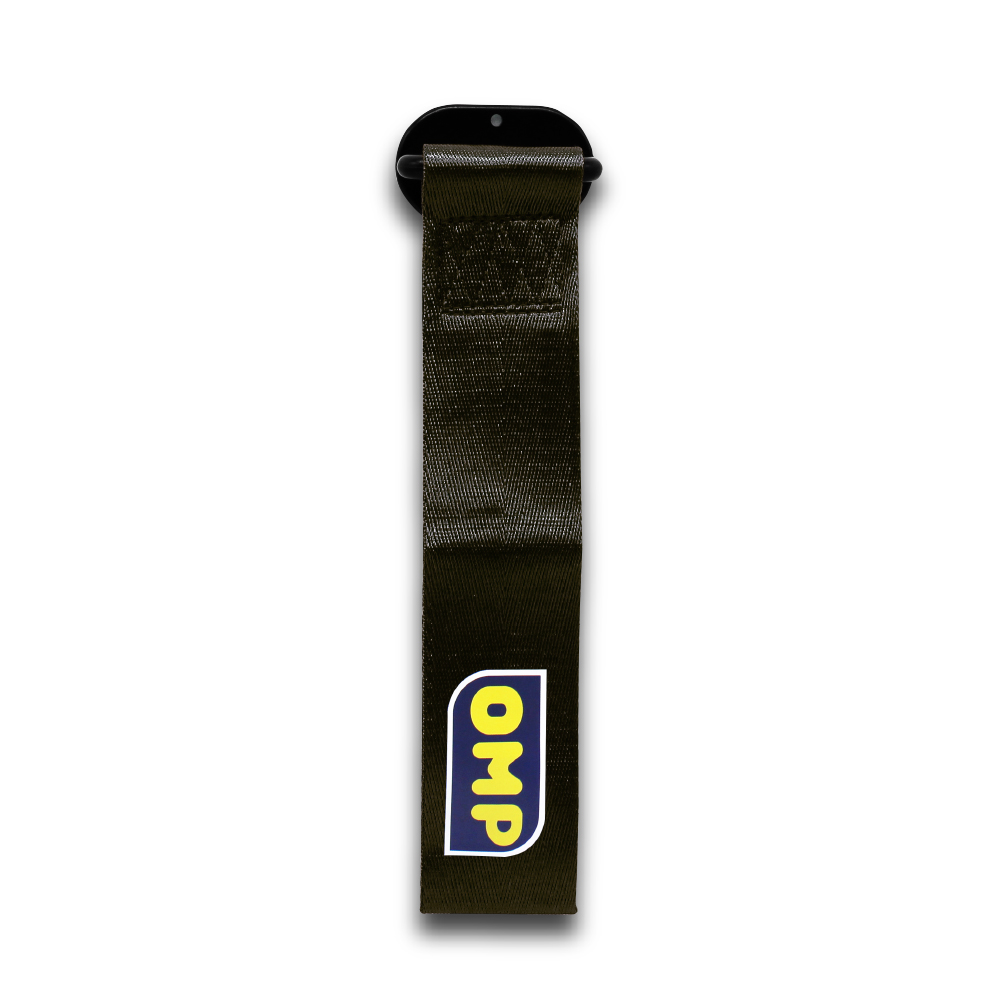 OMP BLACK STICK ON TOW STRAP-TOWBELTOMP