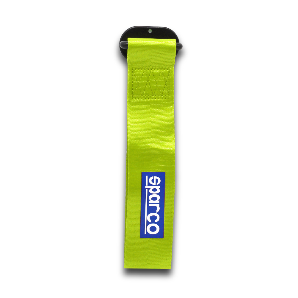 SPARCO GREEN STICK ON TOW STRAP-TOWBELTOMP