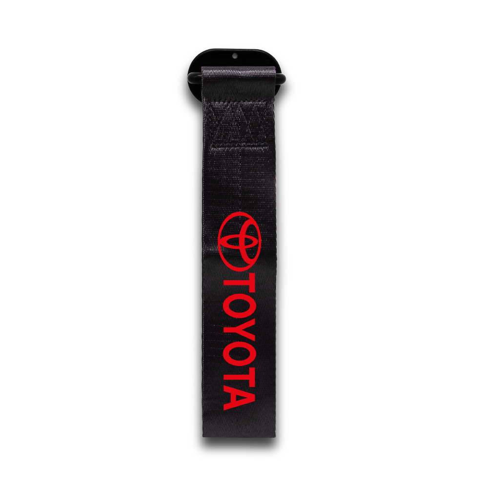 TOYOTA BLACK STICK ON TOW STRAP-TOWBELTOMP