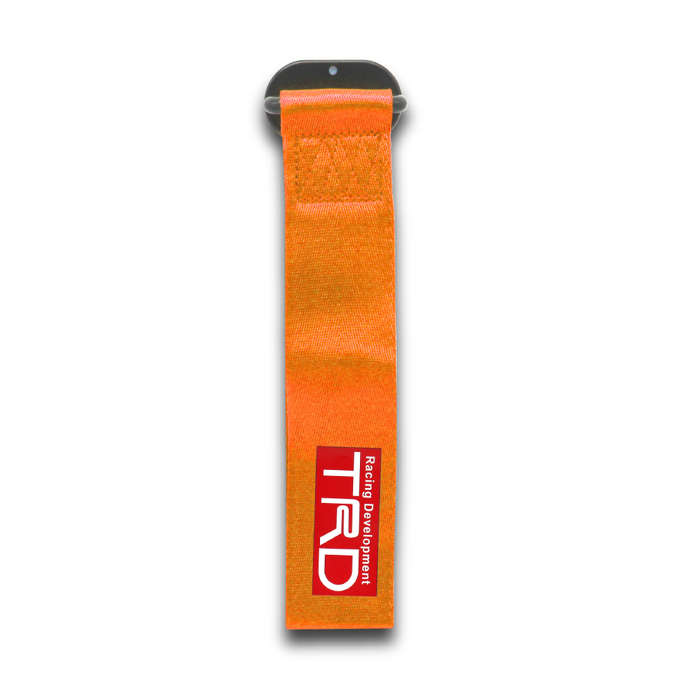 TRD ORANGE STICK ON TOW STRAP-TOWBELTOMP