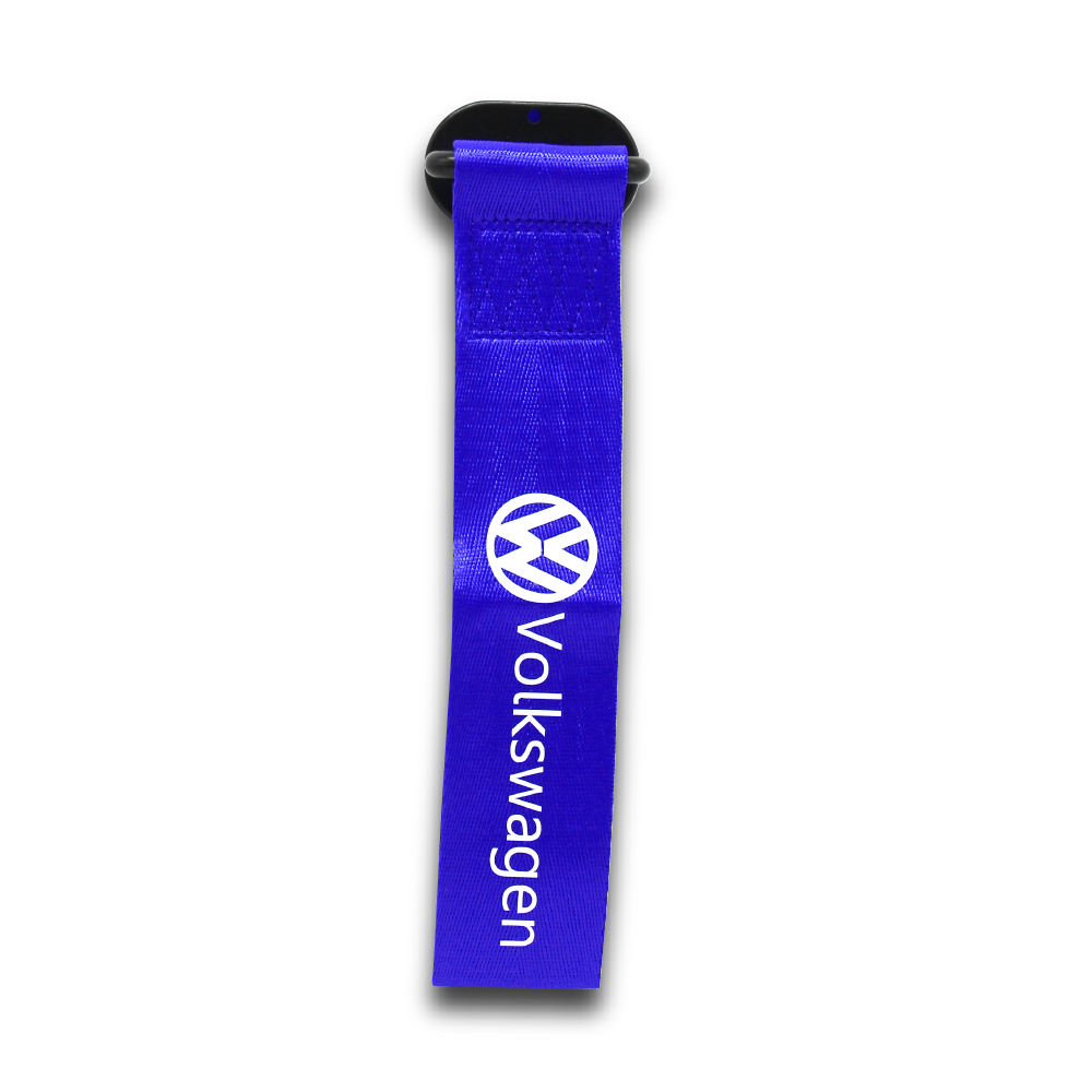 VW BLUE STICK ON TOW STRAP-TOWBELTOMP