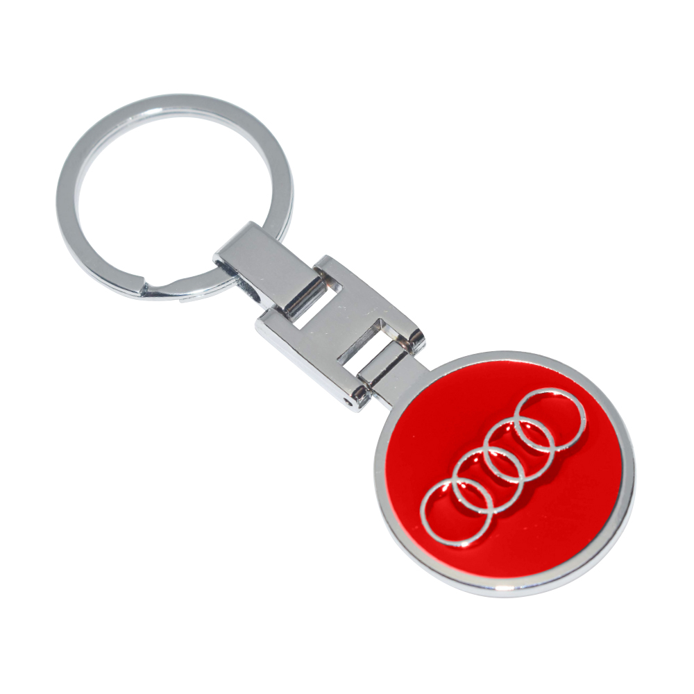 AUDI METAL SWATCH KEYRING RED-KEY1AUDR