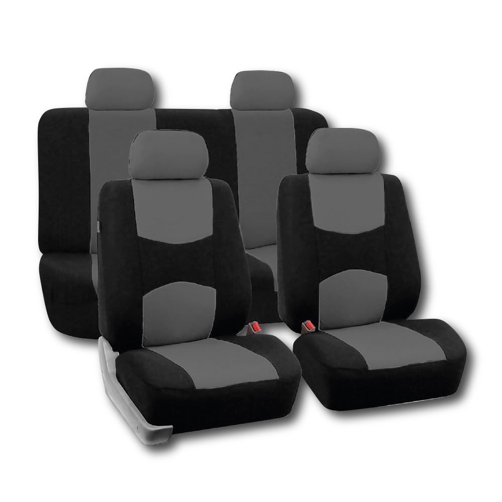 BLACK AND GREY 4 DOOR SEAT COVERS-SEATCVRTRD