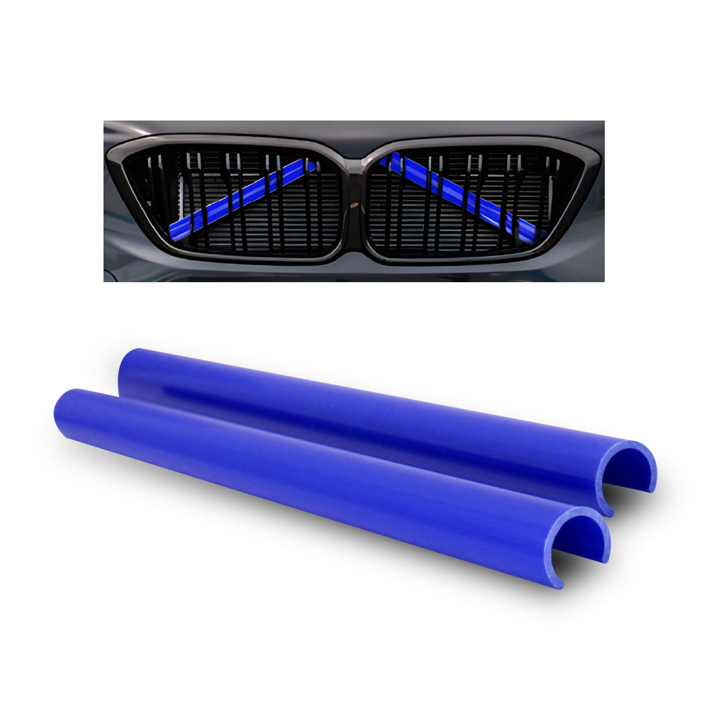 BMW F SERIES CRASH BAR COVERS BLUE-TM110CRASHA