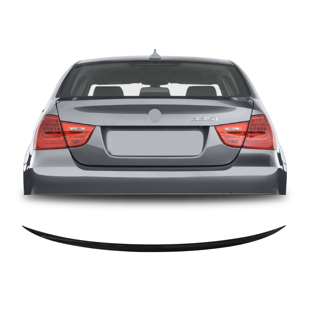 BMW E90 2004-2013 M3 SLIM BOOT SPOILER GLOSS BLACK-BMWE90BSPSLBK