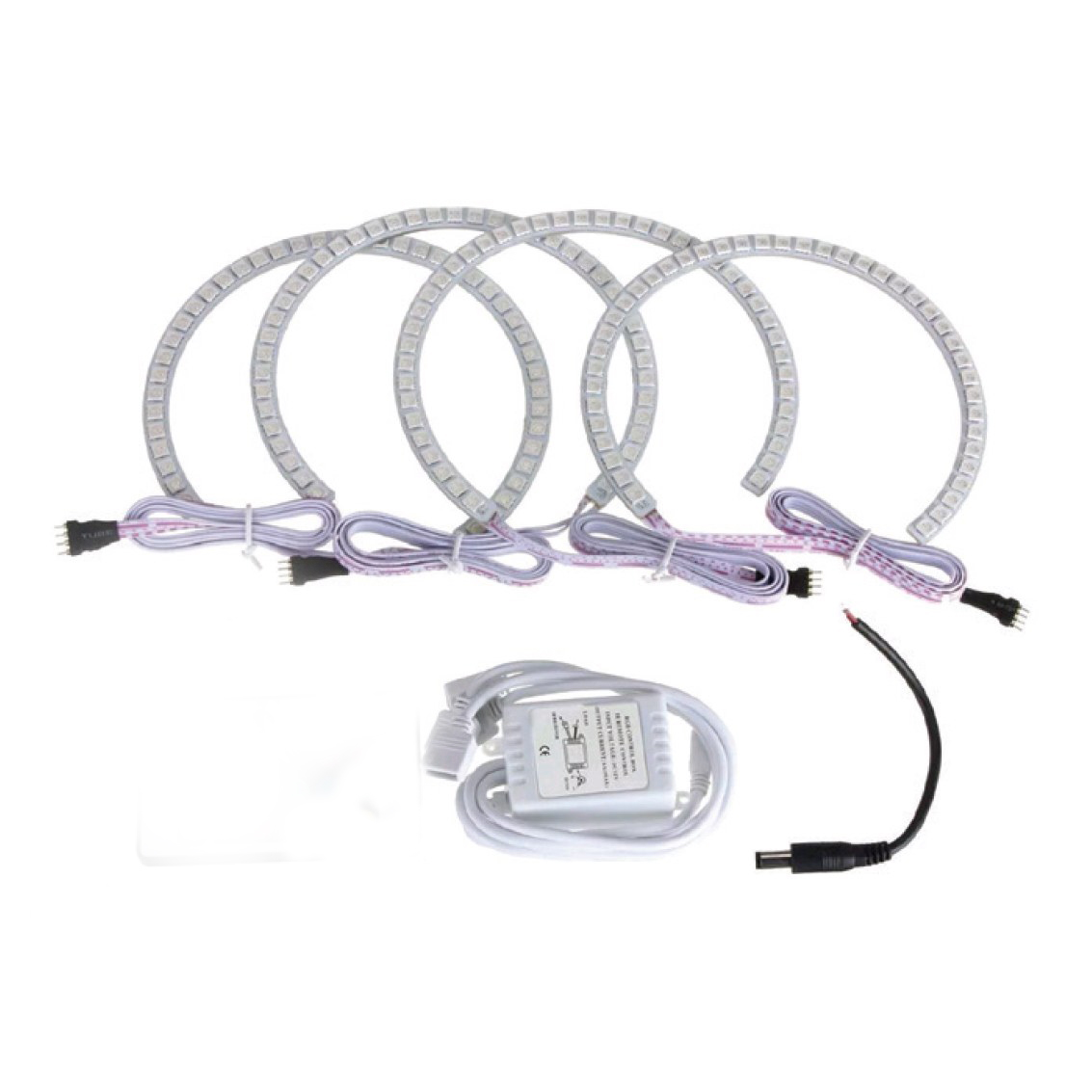 4-Pack CCFL Angel Eyes Neon Light Rings – White Xenon Halo Kit For BMW E36 E39 E46 M3
