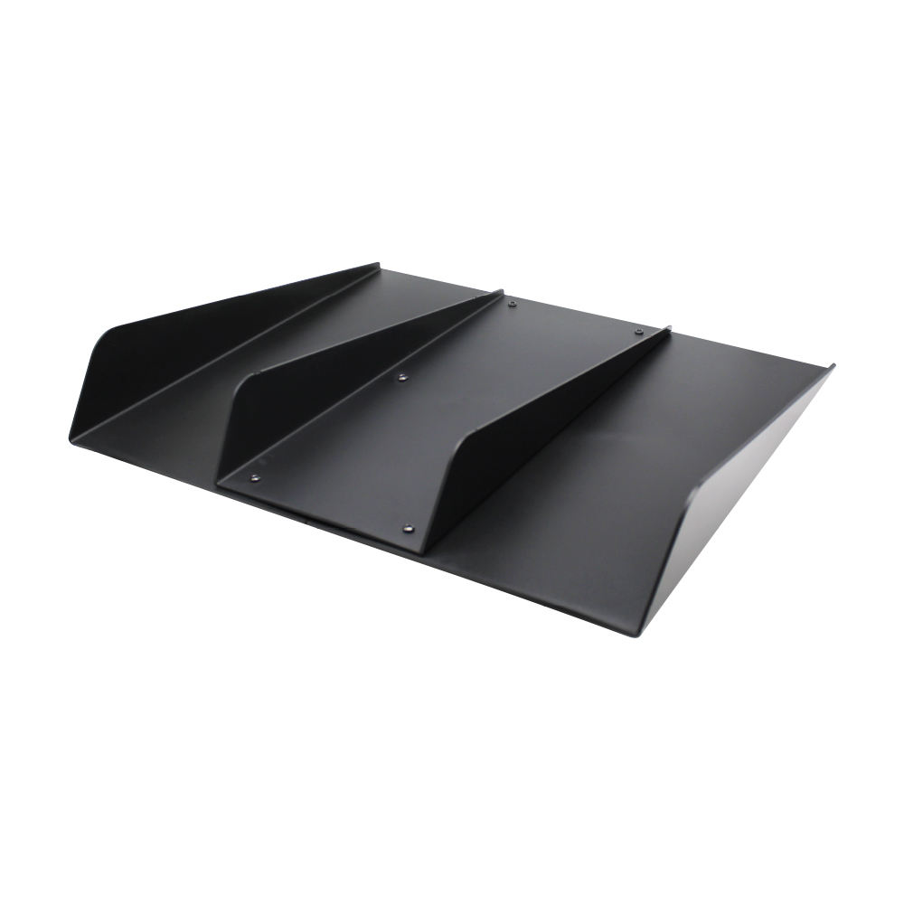 UNIVERSAL BIG UNDER BUMPER 4 FIN DIFFUSER BLACK