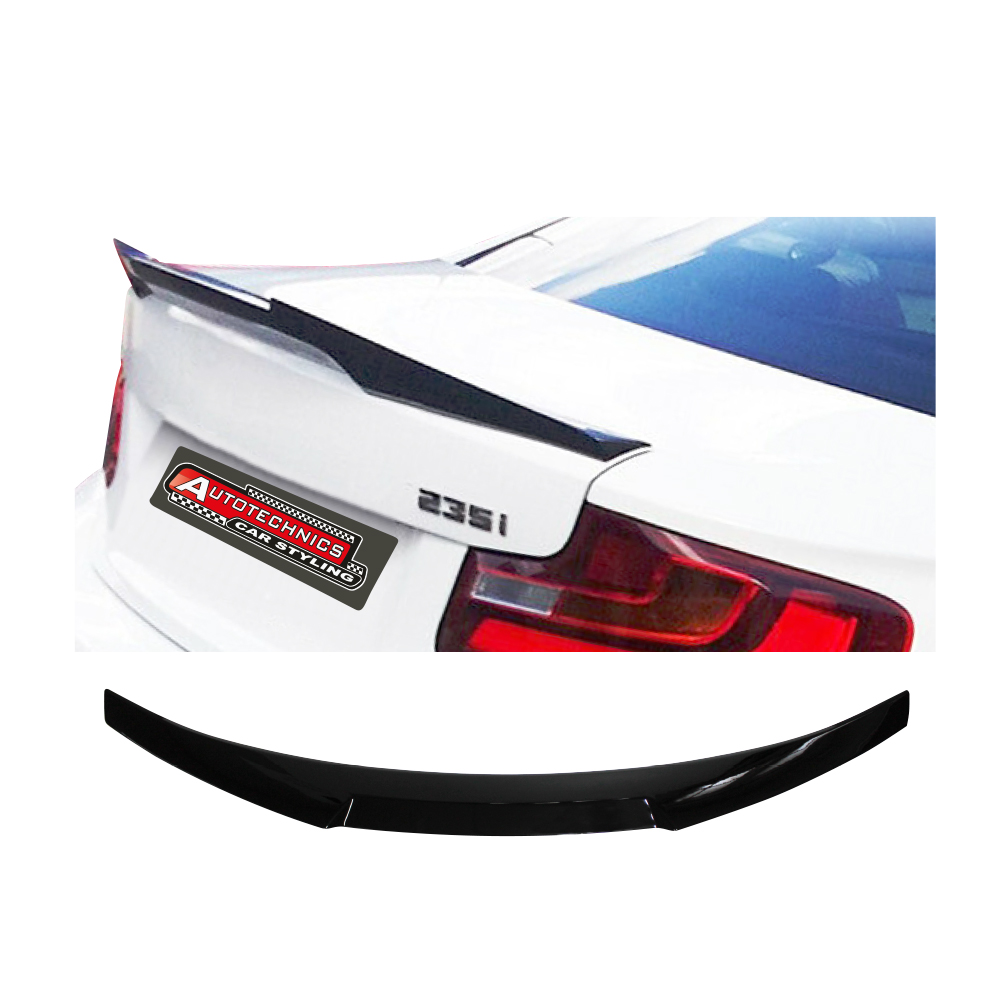 BMW F22 2 SERIES M4 STYLE BOOT SPOILER GLOSS BLACK-BMWF22BSPCF