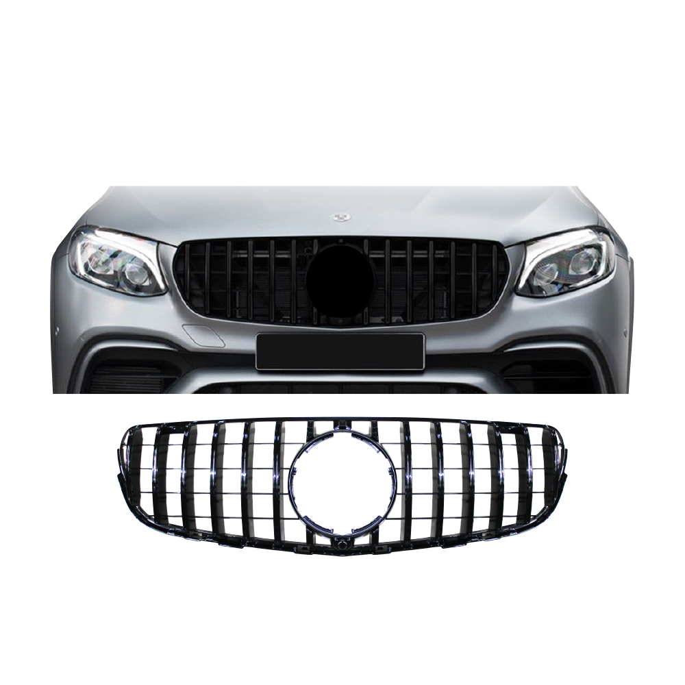 MERCEDES GLC X253 15-19 GT GRILL PIANO BLACK-WGLCX253