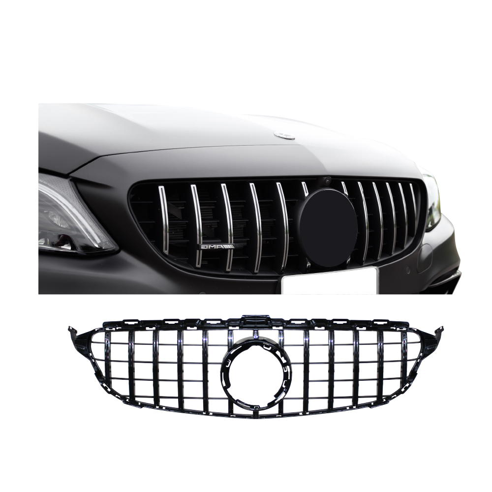 MERCEDES W205 FACELIFT GT GRILL PIANO BLACK-W205GRILLAB19