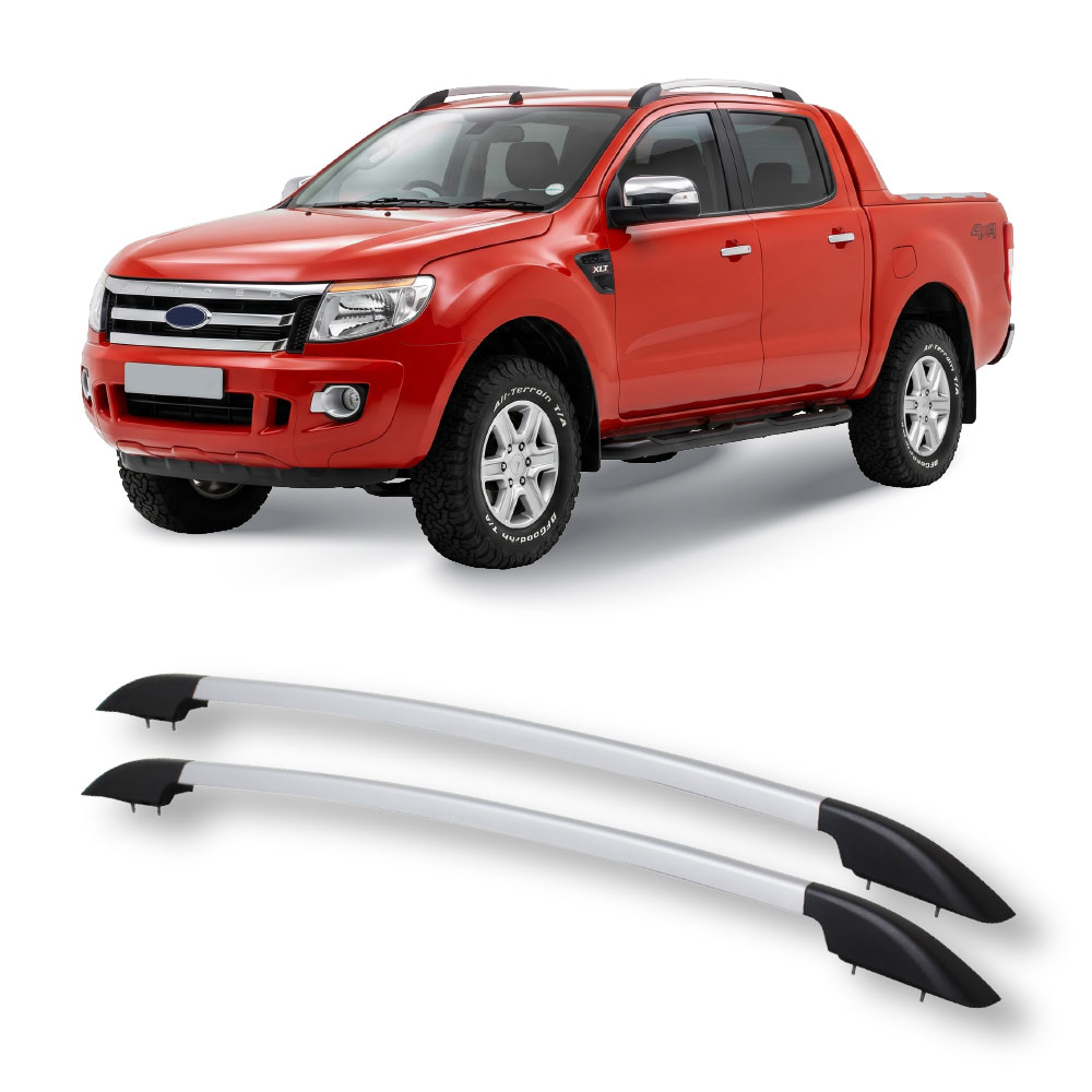RANGER 2012-2022 BOLT ON ROOF RACKS SILVER-D9-FD06
