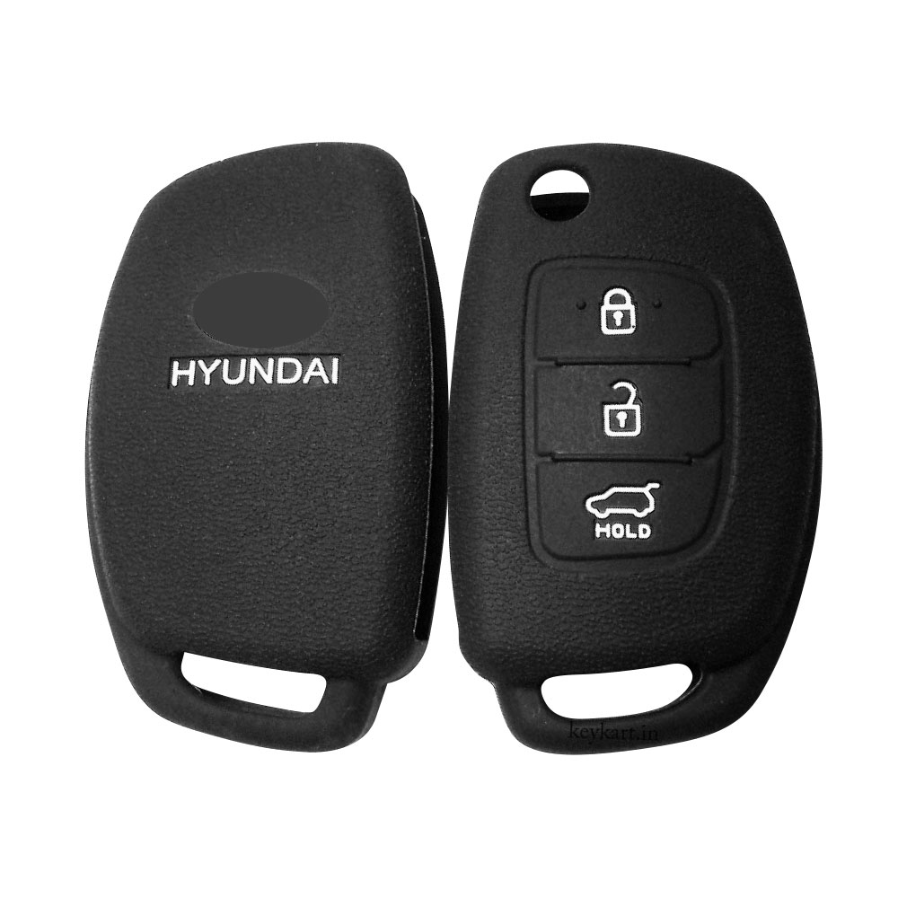 HYUNDAI-3-BUTTON-SILICONE-KEY-FOB-CASE-BLACK-NO-LOGO-KEYPOUCHHYNEW