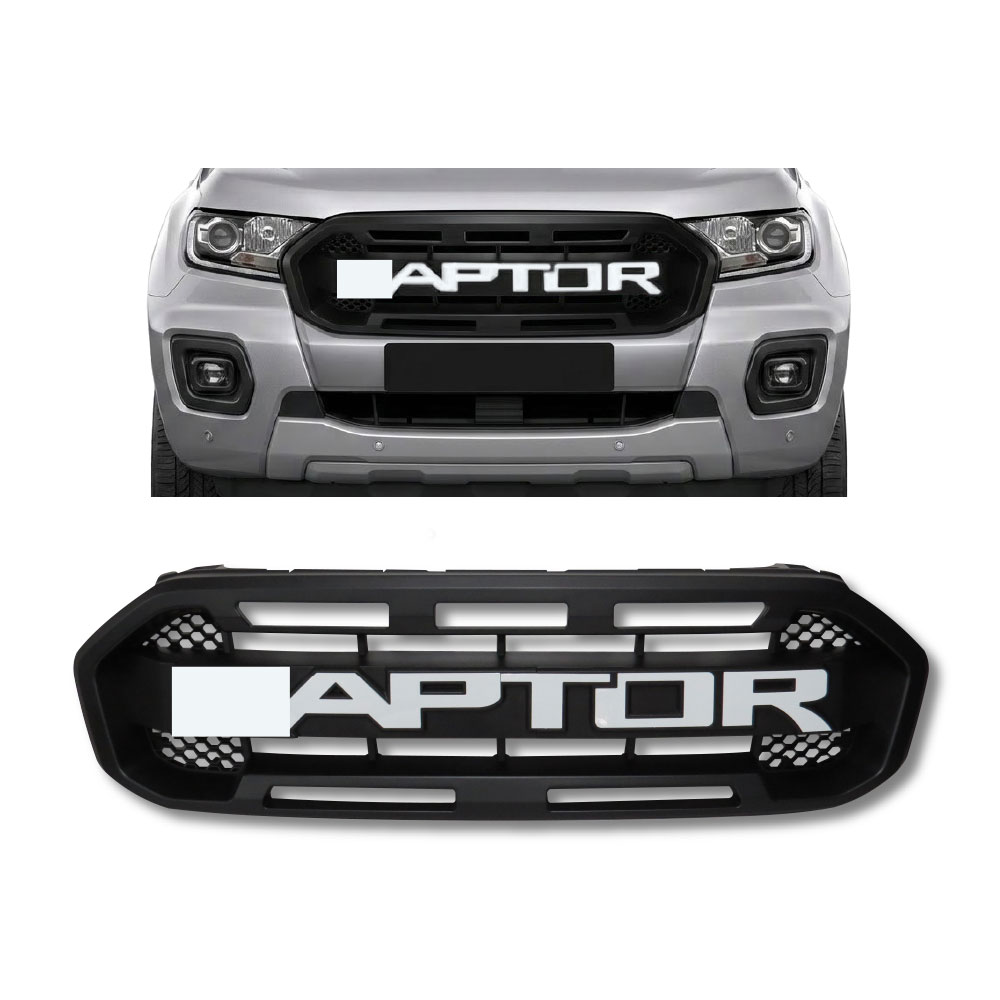 RANGER T8 2018+ SMALL RAPTOR STYLE GRILL WHITE LETTERING-D9-FDGT8RAPWHT