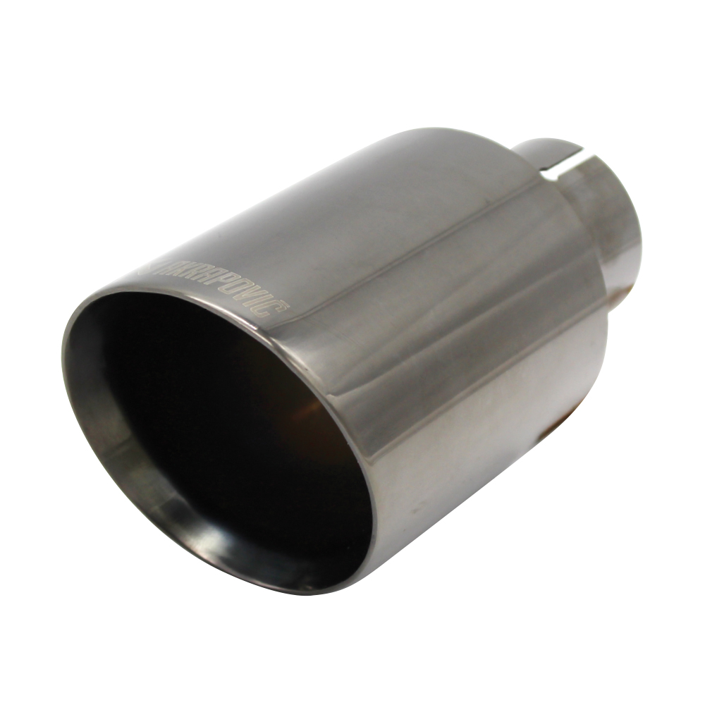 AKROPOVIC TITANIUM SINGLE TAILPIPE TIP 55mm-89mm-AKRTIT54